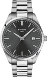 Tissot PR 100 Black Dial Silver Steel Strap Watch for Men - T150.410.11.081.00