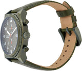 Michael Kors Panorama Green Dial Green Leather Strap Watch for Men - MK9199