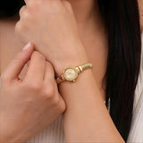 Michael Kors Gramercy Gold Dial Gold Steel Strap Watch for Women - MK7527