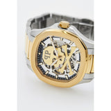Philipp Plein High-Conic Automatic Gold Dial Silver & Gold Stainless Steel Strap Watch For Men - PWRAA0323