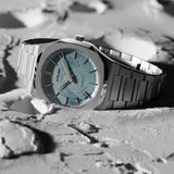 D1 Milano Pluto Ultra Thin Silver Dial Silver Steel Strap Watch for Men - D1-UTBJ18