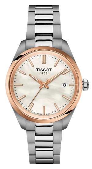 Tissot PR 100 White Dial Silver Steel Strap Watch for Women  - T150.210.21.111.00
