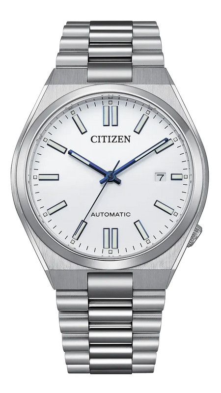 Citizen Tsuyosa Automatic White Dial Silver Steel Strap Watch for Men - NJ0159-86A