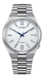 Citizen Tsuyosa Automatic White Dial Silver Steel Strap Watch for Men - NJ0159-86A