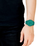 Lacoste 12.12 Cyan Dial Cyan Silicon Strap Watch for Men  - 2011192