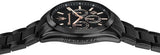 Maserati Attrazione Chronograph Black Dial Black Steel Strap Watch for Men - R8853151009