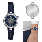 Tissot Desir Deep Blue Dial Navy Blue Leather Strap Watch for Women - T152.010.16.038.01