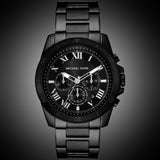 Michael Kors Alek Black Dial Gray Steel Strap Watch for Men - MK9185