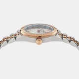 Versace V-Code Analog White Dial Two Tone Steel Strap Watch for Women - VE8I00624