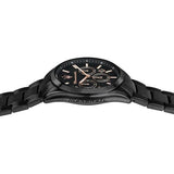 Maserati Attrazione Chronograph Black Dial Black Steel Strap Watch for Men - R8853151009