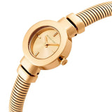 Michael Kors Gramercy Gold Dial Gold Steel Strap Watch for Women - MK7527