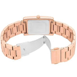 Michael Kors Essex Rose Gold Dial Rose Gold Steel Strap Watch for Women - MK4905