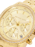 Michael Kors Bryant Gold Dial Gold Steel Strap Watch for Women - MK7530