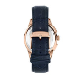 Maserati Sorpasso Chronograph Blue Dial Blue Leather Strap Watch for Men - R8871624009