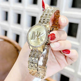 Michael Kors Bryant Gold Dial Gold Steel Strap Watch for Women - MK7540