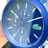 Lacoste 12.12 Blue Dial Blue Silicon Strap Watch for Men - 2010970