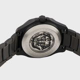 Philipp Plein Skeleton Spectre Black Dial Black Stainless Steel Strap Watch For Men- PWRAA0423