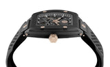 Philipp Plein The $Keleton Black Dial Black Silicone Strap Watch for Men - PWVBA0523