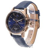 Maserati Sorpasso Chronograph Blue Dial Blue Leather Strap Watch for Men - R8871624009