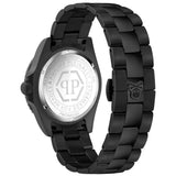 Philipp Plein The $kull Diver Black Dial Black Stainless Steel Strap Watch For Men- PWOAA0922
