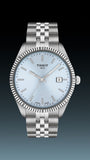 Tissot Ballade Ice Blue Dial Silver Stainless Steel Watch for Unisex - T156.410.11.351.00