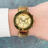 Michael Kors Gramercy Gold Dial Gold Steel Strap Watch for Women - MK7525