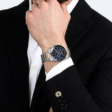 Maserati SFIDA Chronograph Blue Dial Two Tone Steel Strap Watch for Men - R8873640022