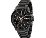 Maserati SFIDA Limited Edition Chronograph Black Dial Black Steel Strap Watch for Men - R8873640016