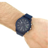 Lacoste 12.12 Blue Dial Blue Silicon Strap Watch for Men - 2010970