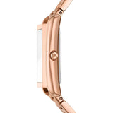 Michael Kors Essex Rose Gold Dial Rose Gold Steel Strap Watch for Women - MK4905