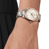 Tissot PR 100 White Dial Silver Steel Strap Watch for Women  - T150.210.21.111.00