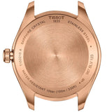 Tissot PR 100 White Dial Rose Gold Steel Strap Watch for Women - T150.210.33.111.00