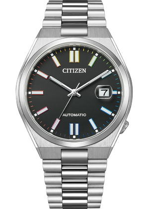 Citizen Tsuyosa Automatic Black Dial Silver Steel Strap Watch for Men - NJ0151-53E