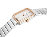 Tissot SRV Rose Gold Dial Silver Stainless Steel Strap Watch for Women - T160.110.21.113.00