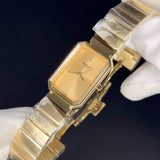 Tissot SRV Gold Dial Gold Stainless Steel Strap Watch for Women - T160.110.33.023.00