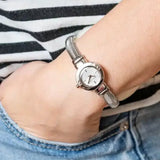 Michael Kors Gramercy Silver Dial Silver Steel Strap Watch for Women - MK7529