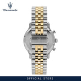 Maserati Epoca Chronograph Blue Dial Two Tone Steel Strap Watch for Men - R8873618030