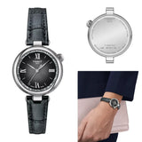 Tissot Desir Black Dial Black Leather Strap Watch for Women - T152.010.16.038.00