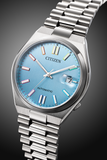 Citizen Tsuyosa Automatic Turquoise Blue Dial Silver Steel Strap Watch for Men - NJ0151-53L