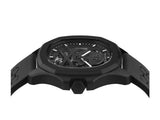 Philipp Plein Skeleton Spectre Black Dial Black Silicone Strap Watch for Men - PWRAA0923