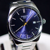 Tissot PR 100 Blue Dial Silver Steel Strap Watch for Men - T150.410.11.041.02