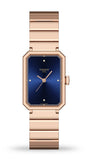 Tissot SRV Blue Dial Rose Gold Stainless Strap Watch for Women - T160.110.33.046.00
