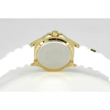Philipp Plein The Skull Gold Dial White Silicone Strap Watch for Men - PWAAA1221