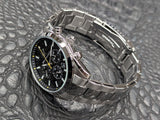 Maserati Attrazione Chronograph Black Dial Silver Steel Strap Watch for Men - R8853151010