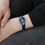 Tissot Desir Deep Blue Dial Navy Blue Leather Strap Watch for Women - T152.010.16.038.01