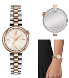 Tissot Desir White Dial 2 Tone Steel Strap Watch for Women  - T152.010.22.118.00