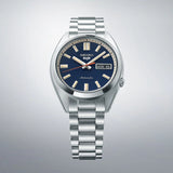 Seiko 5 Sports SNXS Automatic Blue Dial Silver Steel Strap Watch for Men - SRPK87K1