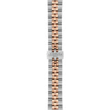 Tissot Ballade Rose Gold Dial Two Tone Stainless Steel Watch for Women - T156.210.22.031.01