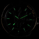 Maserati SFIDA Black Dial Two Tone Steel Strap Watch for Men - R8853140009