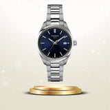 Tissot PR 100 Blue Dial Silver Steel Strap Watch for Women - T150.210.11.041.00